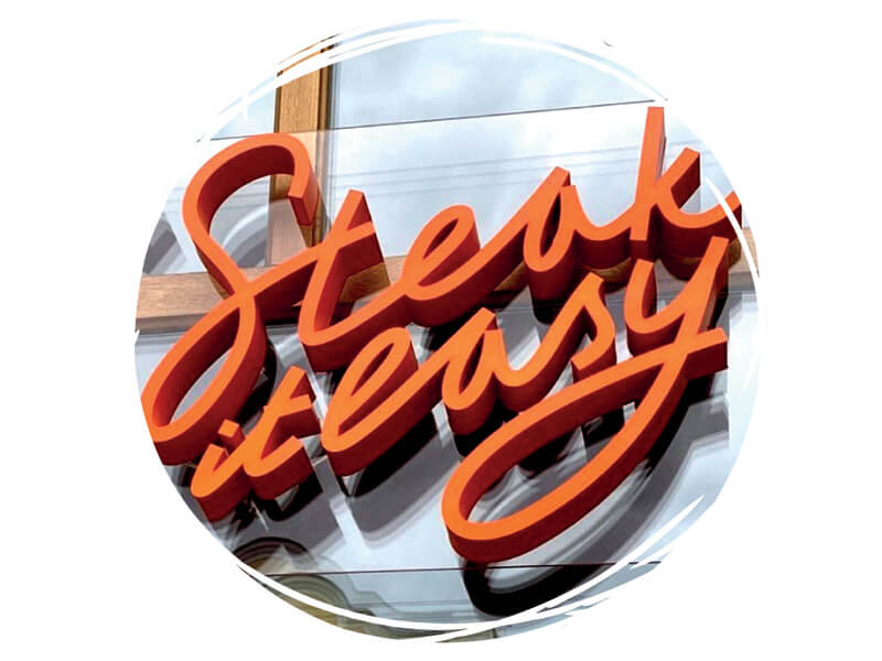 Вывеска ресторана Steak it easy Вывеска ресторана Steak it easy
