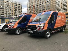 Оклейка 17 Ford Transit для «Автодора» со светоотражающей графикой — фото 4, изготовитель Брендрайв