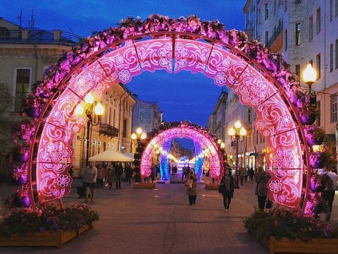 Фото 5 работы «Декоративные арки на улицах Москвы»