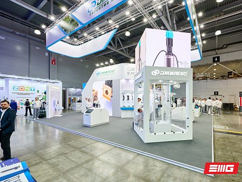 Фото 2 работы «Выставочный стенд для компании «ДЖИЛЕКС»: 210 м² инженерного шоу и живой воды!»