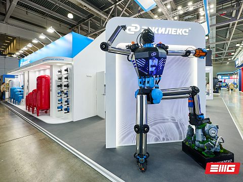 Фото 7 работы «Выставочный стенд для компании «ДЖИЛЕКС»: 210 м² инженерного шоу и живой воды!»