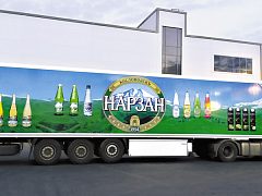 Оклейка для компании НАРЗАН, изготовитель Brandteam