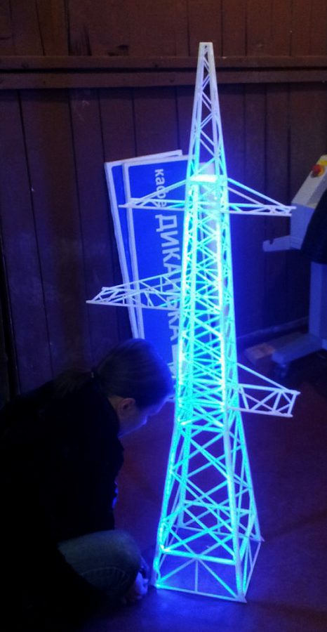 Макет высоковольтного столба (для выставки), изготовитель Центр рекламных технологий А1