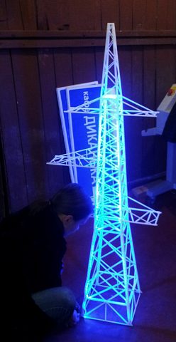 Макет высоковольтного столба (для выставки), изготовитель Центр рекламных технологий А1