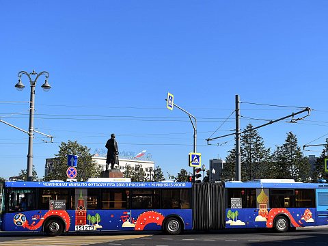 Фото 4 работы «Оформление общественного транспорта к чемпионату мира по футболу»
