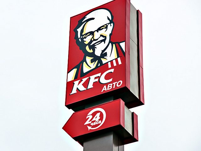 KFC. Комплексное оформление ресторанов быстрого питания, изготовитель Компания Икстрим