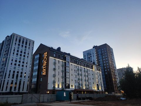 Фото 9 работы «Вывески с имитацией кортеновской стали для ЖК "Артнова"»