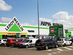 Оформление фасада торгового центра Леруа Мерлен — фото 4, изготовитель ЛазерСтиль