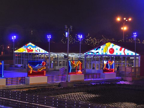 Фото 4 работы «Оформление фасадов павильонов катка Парка Горького»