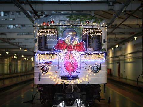 Фото 2 работы «Брендирование новогоднего поезда московского метрополитена»