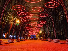 Световое небо в парке "Измайловский" — фото 3, изготовитель Мастерская Городских Решений