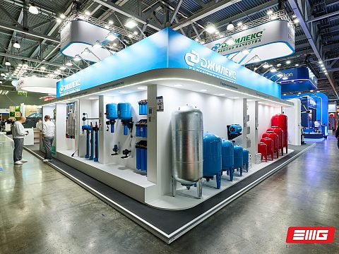 Фото 5 работы «Выставочный стенд для компании «ДЖИЛЕКС»: 210 м² инженерного шоу и живой воды!»