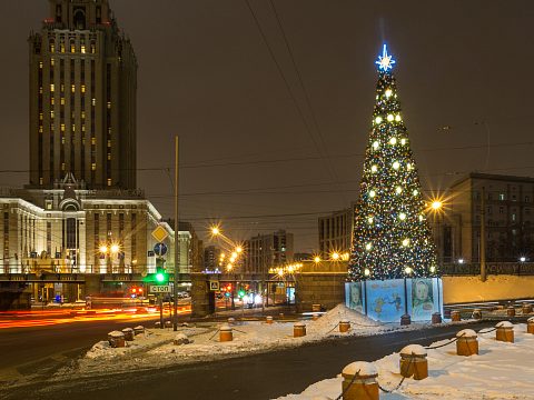 Фото 3 работы «Массовое брендирование елей к Новому 2017 году»