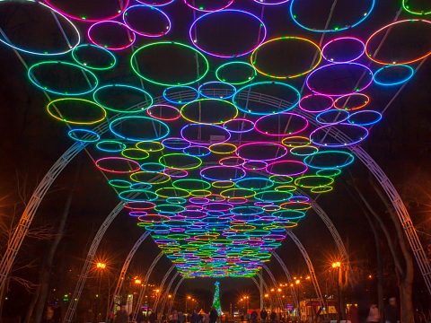 Световое небо в парке "Сокольники" — Мастерская Городских Решений