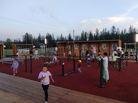 Фото 6 работы «Обустройство детского спортивно-игрового  комплекса, с.Качикатцы»
