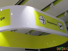Оформление магазина как терминала аэропорта — фото 2, изготовитель Вираж