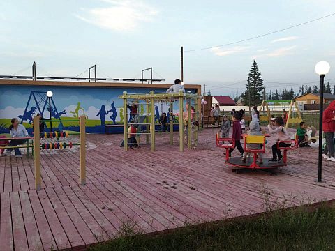 Фото 7 работы «Обустройство детского спортивно-игрового  комплекса, с.Качикатцы»