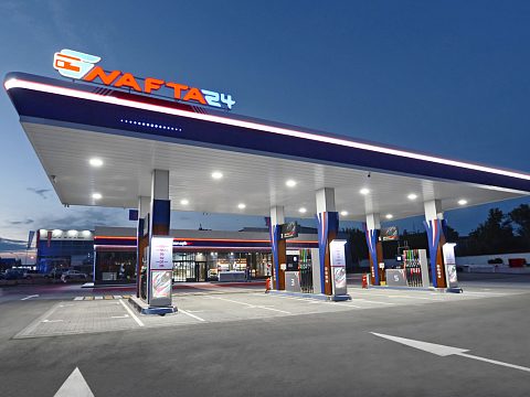 Комплексное оформление АЗС «NAFTA 24» — Рекламно-производственная компания