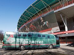 Оклейка автобуса для ФК «Локомотив»