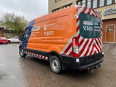 Оклейка 17 Ford Transit для «Автодора» со светоотражающей графикой — фото 2, изготовитель Брендрайв