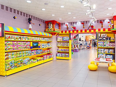 Торговый зал "Детского мира" в стиле Lego Агроба — 3D-Logo