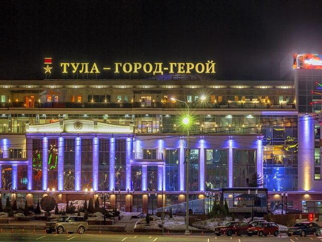 Крышная установка "ТУЛА ГОРОД-ГЕРОЙ" и "ГОСТИНЫЙ ДВОР", изготовитель Атлас Групп