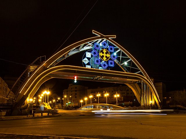 Световое оформление моста, изготовитель Ректайм