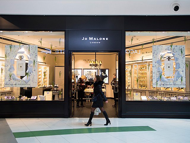 Оформление витрины для Jo Malone, изготовитель ActiveDesign