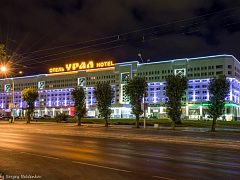 Крышная вывеска гостиницы УРАЛ — фото 3, изготовитель Президент