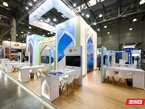 Фото 7 работы «135 м² Узбекистана: стенд для Министерства туризма»