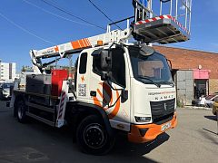 Брендирование пяти КАМАЗ «Компас» с автовышками для ОЭК — фото 2, изготовитель Брендрайв