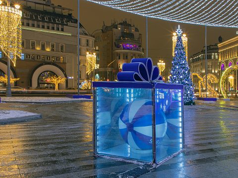 Фото 4 работы «Комплексное оформление Лубянской площади в городе Москве к новому 2021 году»