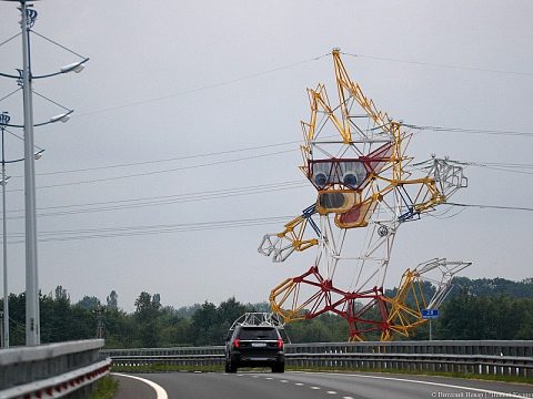 Фото 3 работы «Дизайнерская опора «Волк-Забивака»»