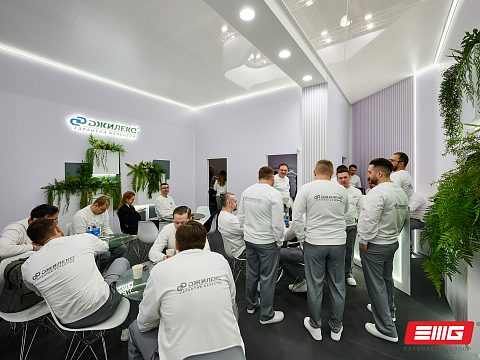 Фото 10 работы «Выставочный стенд для компании «ДЖИЛЕКС»: 210 м² инженерного шоу и живой воды!»