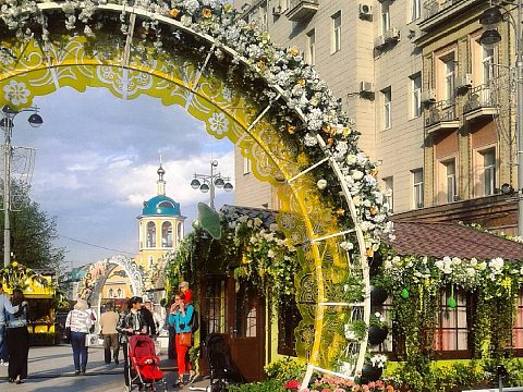 Фото 2 работы «Декоративные арки на улицах Москвы»