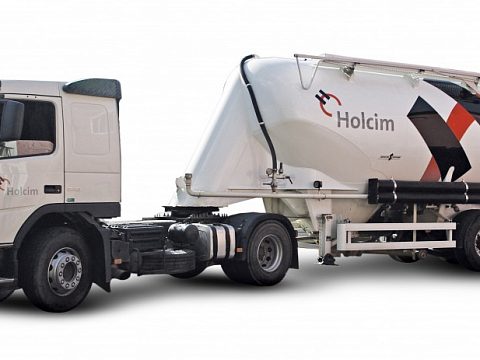 Рекламная выкраска цементовоза компании Holcim. — AutoTattoo