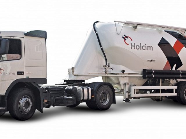 Рекламная выкраска цементовоза компании Holcim., изготовитель AutoTattoo