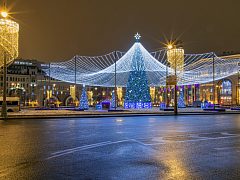 Комплексное оформление Лубянской площади в городе Москве к новому 2021 году