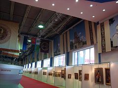 оформление БелЭкспоцентра к "Православной выставке", изготовитель Перспектива (РА ЧАС)