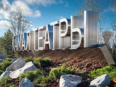 Входная группа нового театра имени Г. Камала