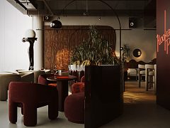 Дизайн кальянной Hookah Place Метрополис — фото 3, изготовитель One Two Home