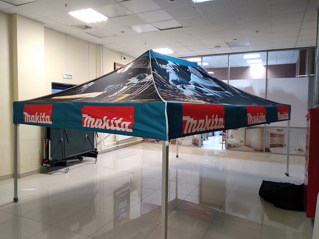 Рекламный брендированный шатер Makita