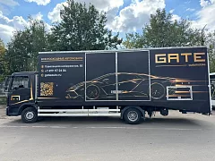 Полная оклейка MAN TGL для GATE в чёрно-золотой гамме — фото 3, изготовитель Брендрайв