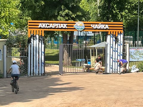 Фото 7 работы «Изготовление и монтаж входной группы для детского оздоровительного лагеря "Чайка" г.Уфа»