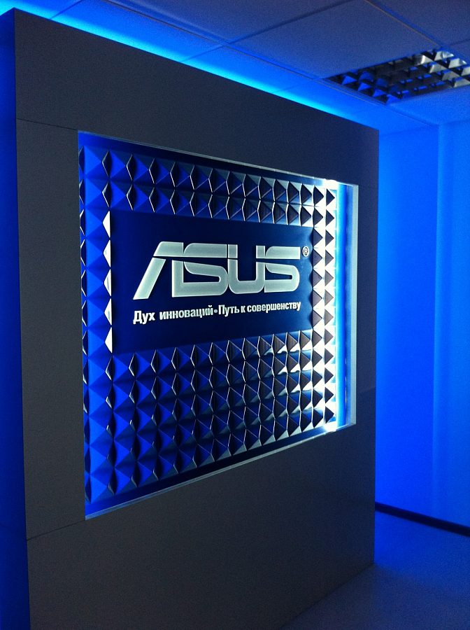 комплексное оформление магазина ASUS