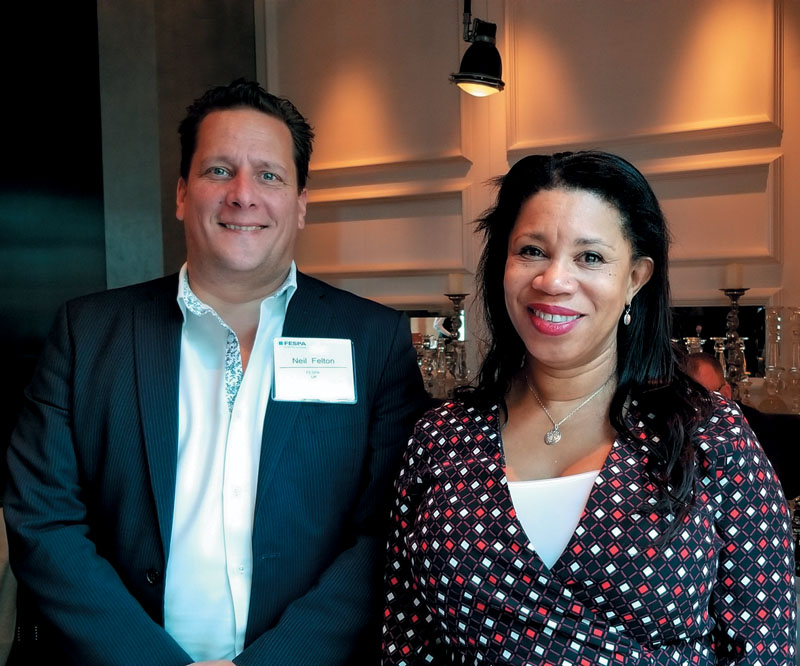 Neil Felton, CEO, FESPA и Roz Guarnori, Divisional Director, FESPA